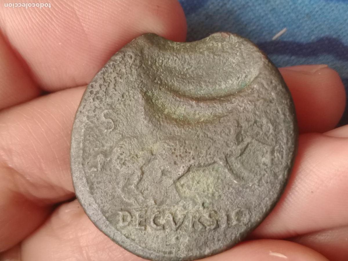 Monedas Imperio romano: Ner&oacute;n. Raro sestercio. Decursio - Foto 2