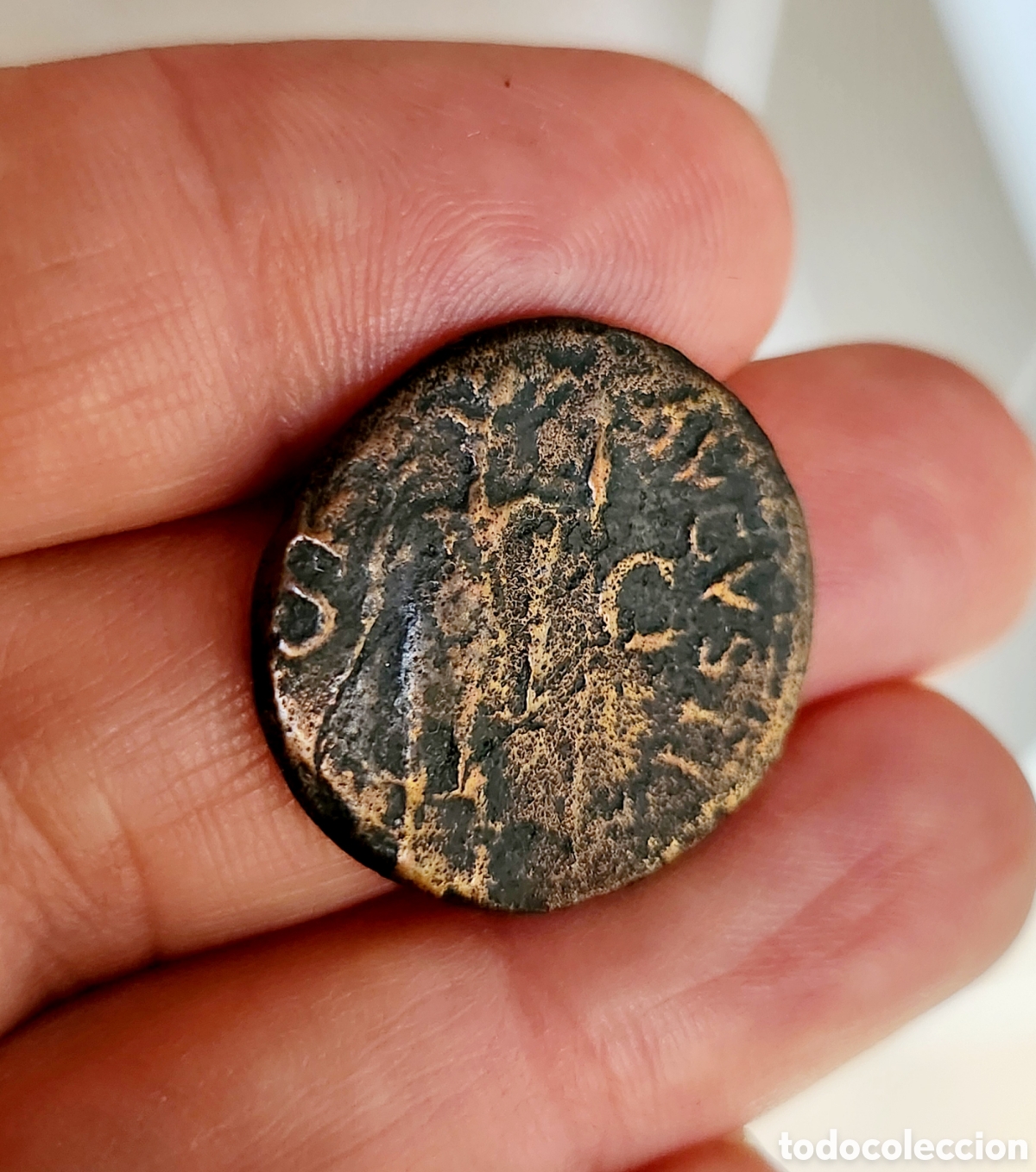 Monedas Imperio romano: As de Claudio moneda romana - Foto 2