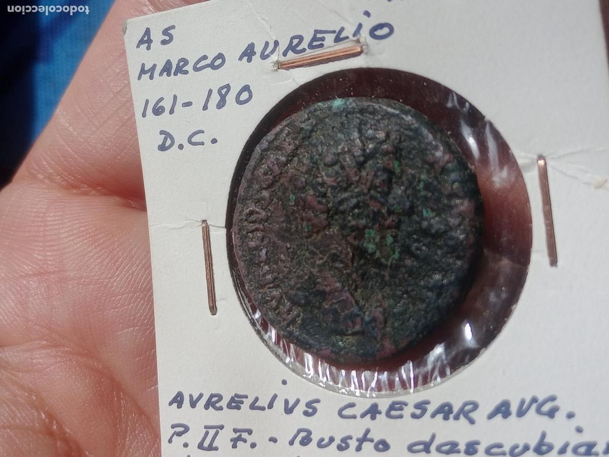 Monedas Imperio romano: As romano de Marco Aurelio - Foto 1