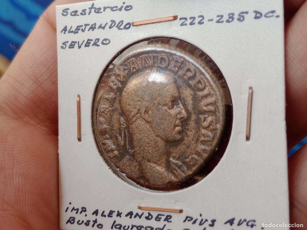 Monedas Imperio romano: BUEN SESTERCIO DE ALEJANDRO SEVERO ROMA - Foto 1