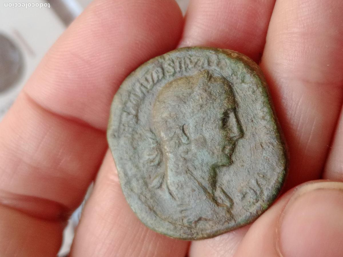 Monedas Imperio romano: Sestercio romano de Alejandro Severo - Foto 1