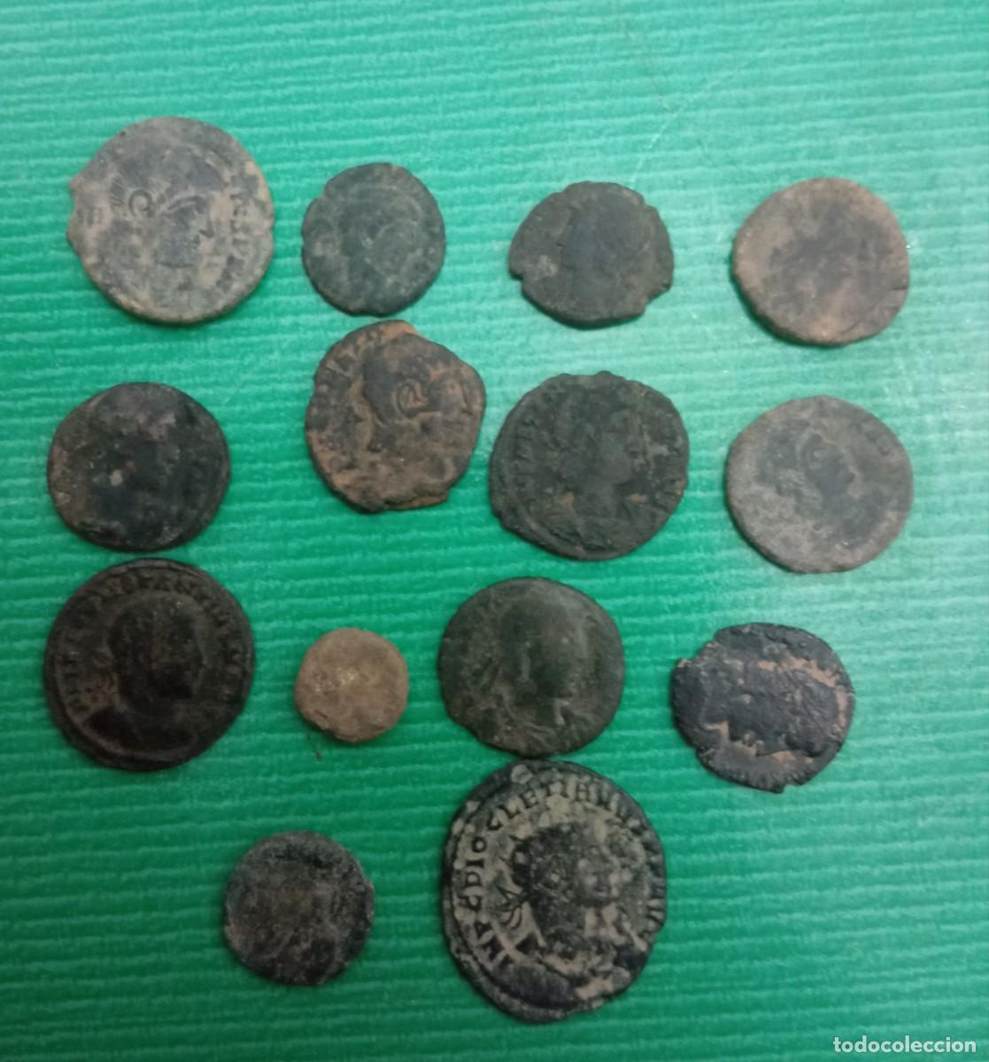 Monedas Imperio romano: Lote de monedas de &eacute;poca romana - Foto 1