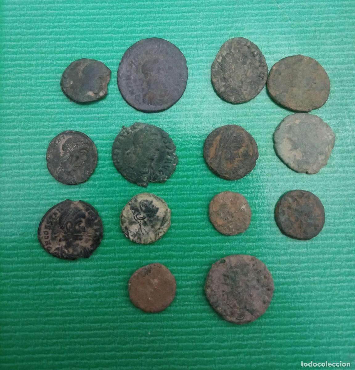 Monedas Imperio romano: Lote de monedas de &eacute;poca romana - Foto 1