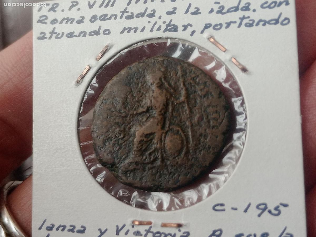 Monedas Imperio romano: As del emperador Comodo/Commodus Roma imperial - Foto 2