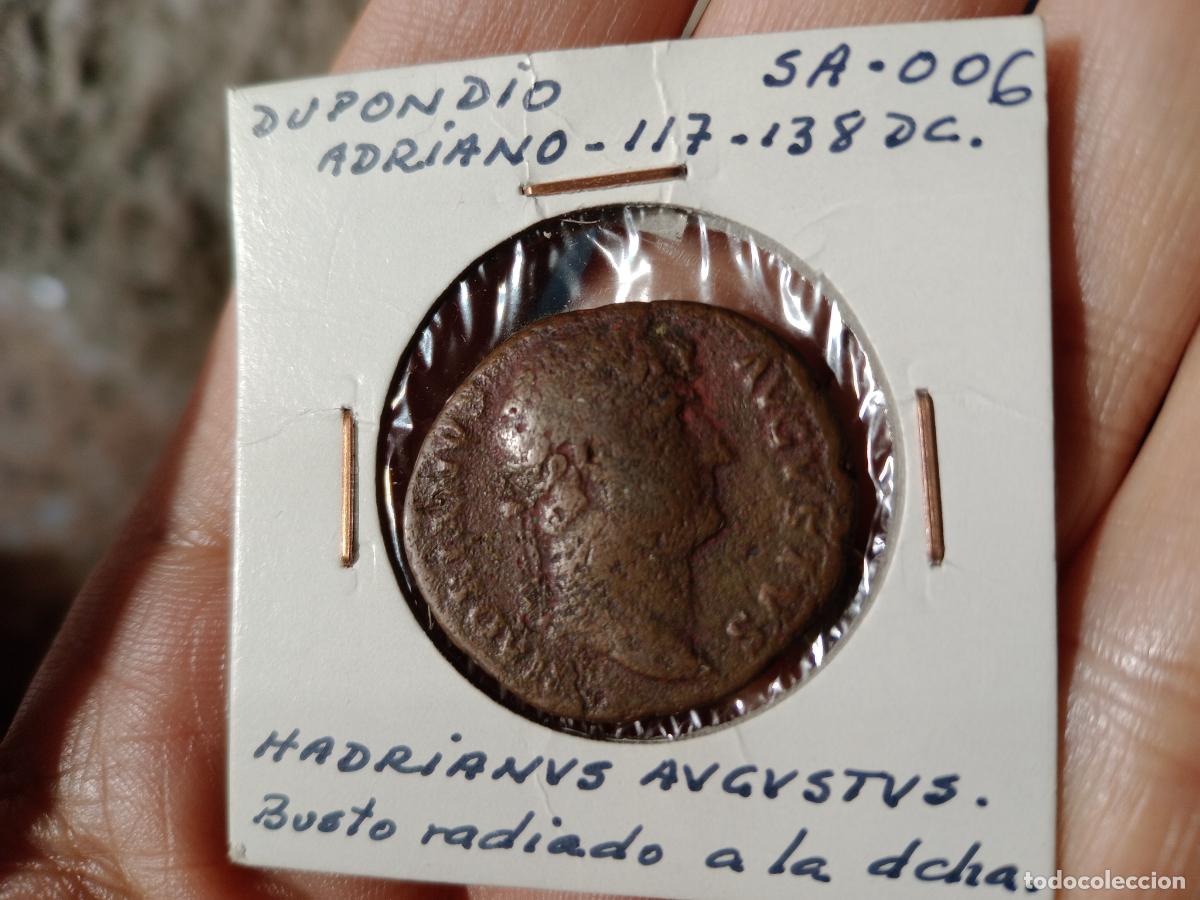 Monedas Imperio romano: Dupondio romano de Adriano - Foto 1