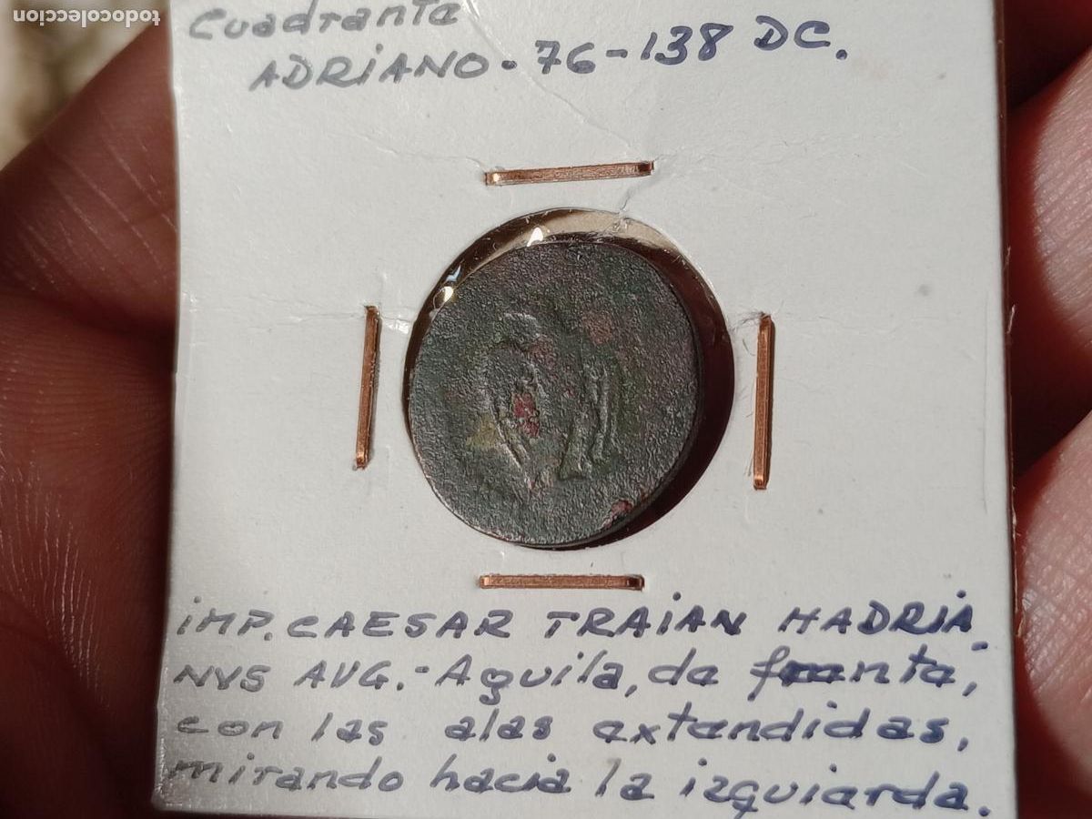 Monedas Imperio romano: Cuadrante de Adriano. 121-122 dC. Ceca de Roma - Foto 1