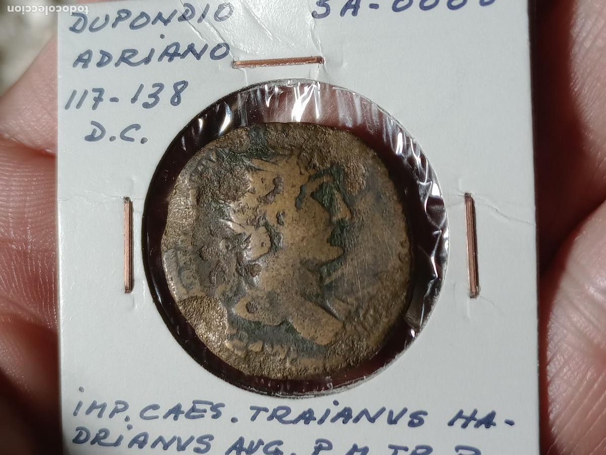 Monedas Imperio romano: Dupondio romano de Adriano - Foto 1