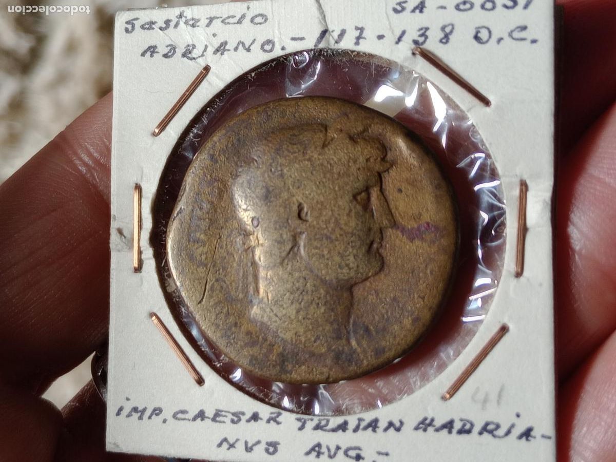 Monedas Imperio romano: Sestercio romano de Adriano - Foto 1