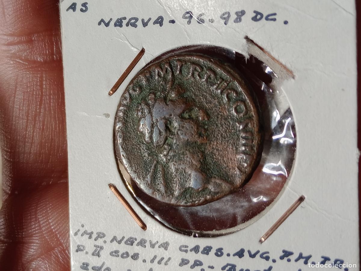 Monedas Imperio romano: As romano del emperador Nerva - Foto 1