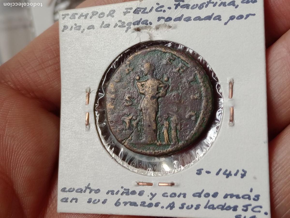 Monedas Imperio romano: Excelente As Faustina Augusta (Hija) - Foto 2
