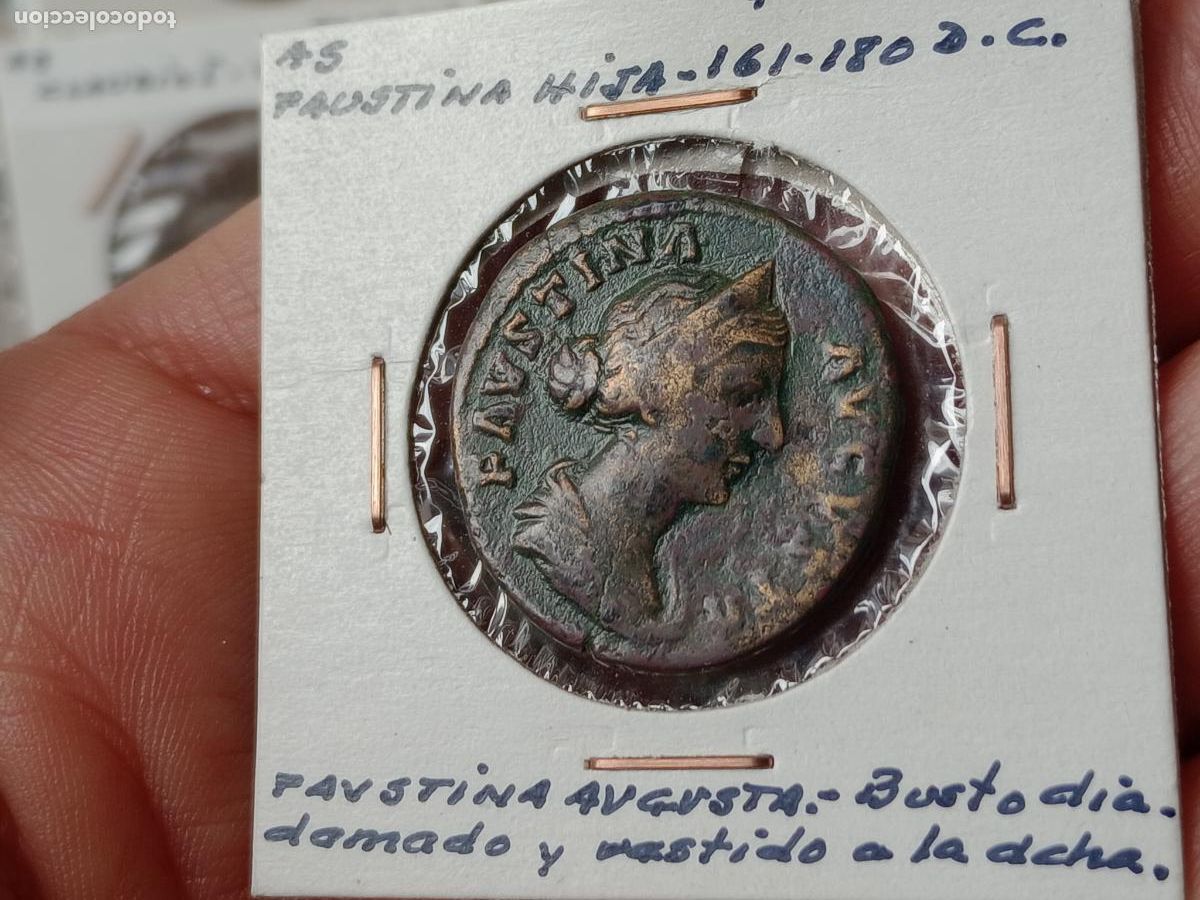 Monedas Imperio romano: Excelente As Faustina Augusta (Hija) - Foto 1
