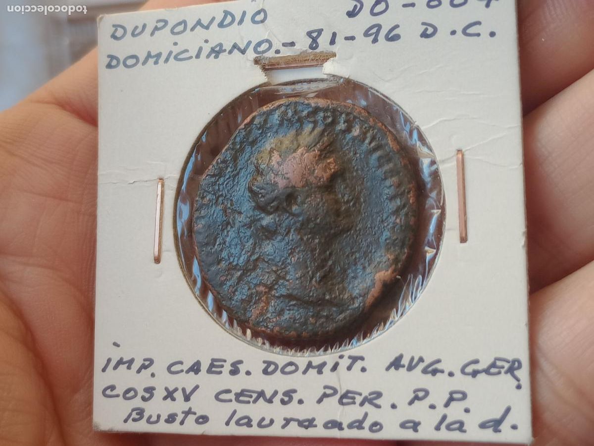 Monedas Imperio romano: Dupondio de Domiciano - Foto 1