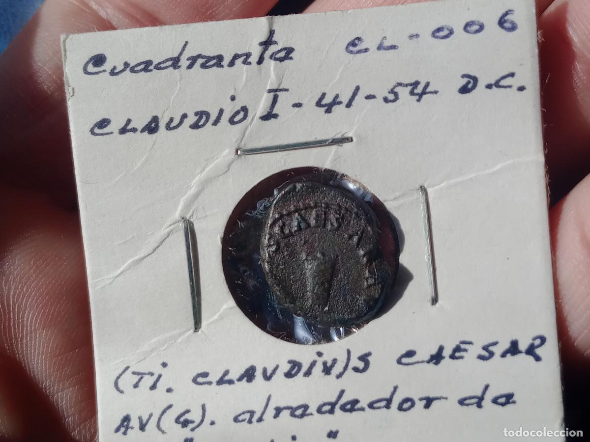 Monedas Imperio romano: MONEDA ROMANA ,CLAUDIO 41-54 DC CUADRANTE - Foto 1