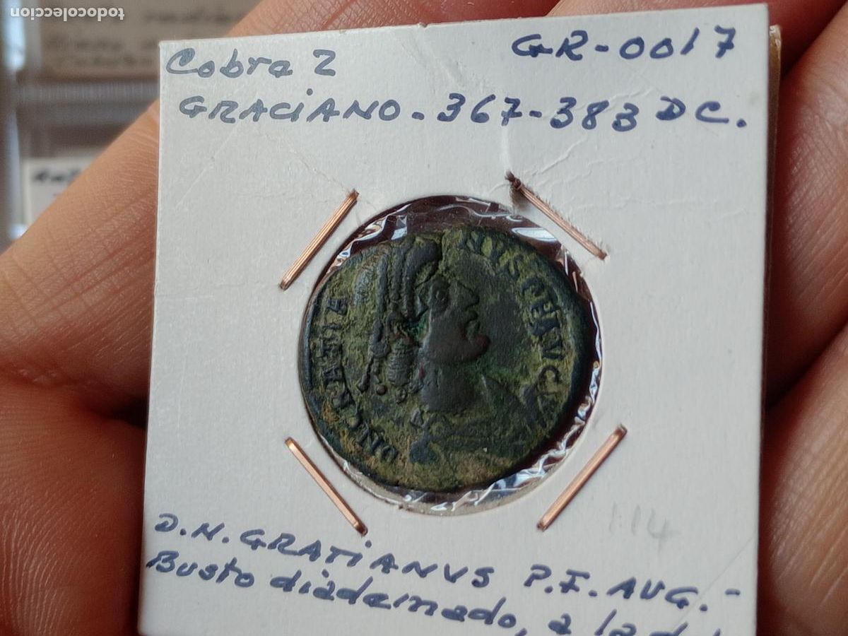 Monedas Imperio romano: Emperador Graciano. AE 2 - Foto 1