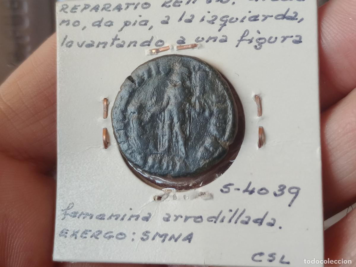 Monedas Imperio romano: Graciano. Cobre AE 2 - Foto 2