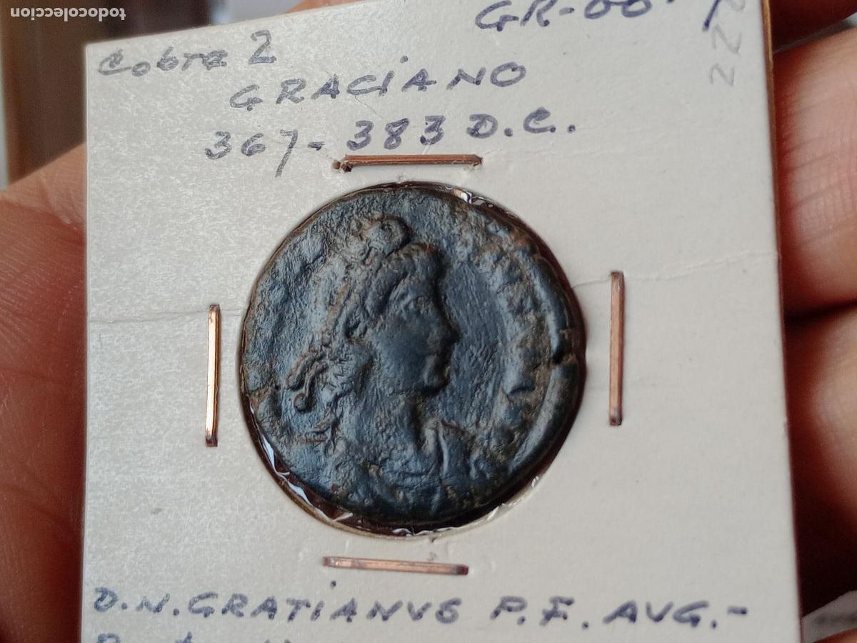 Monedas Imperio romano: Graciano. Cobre AE 2 - Foto 1