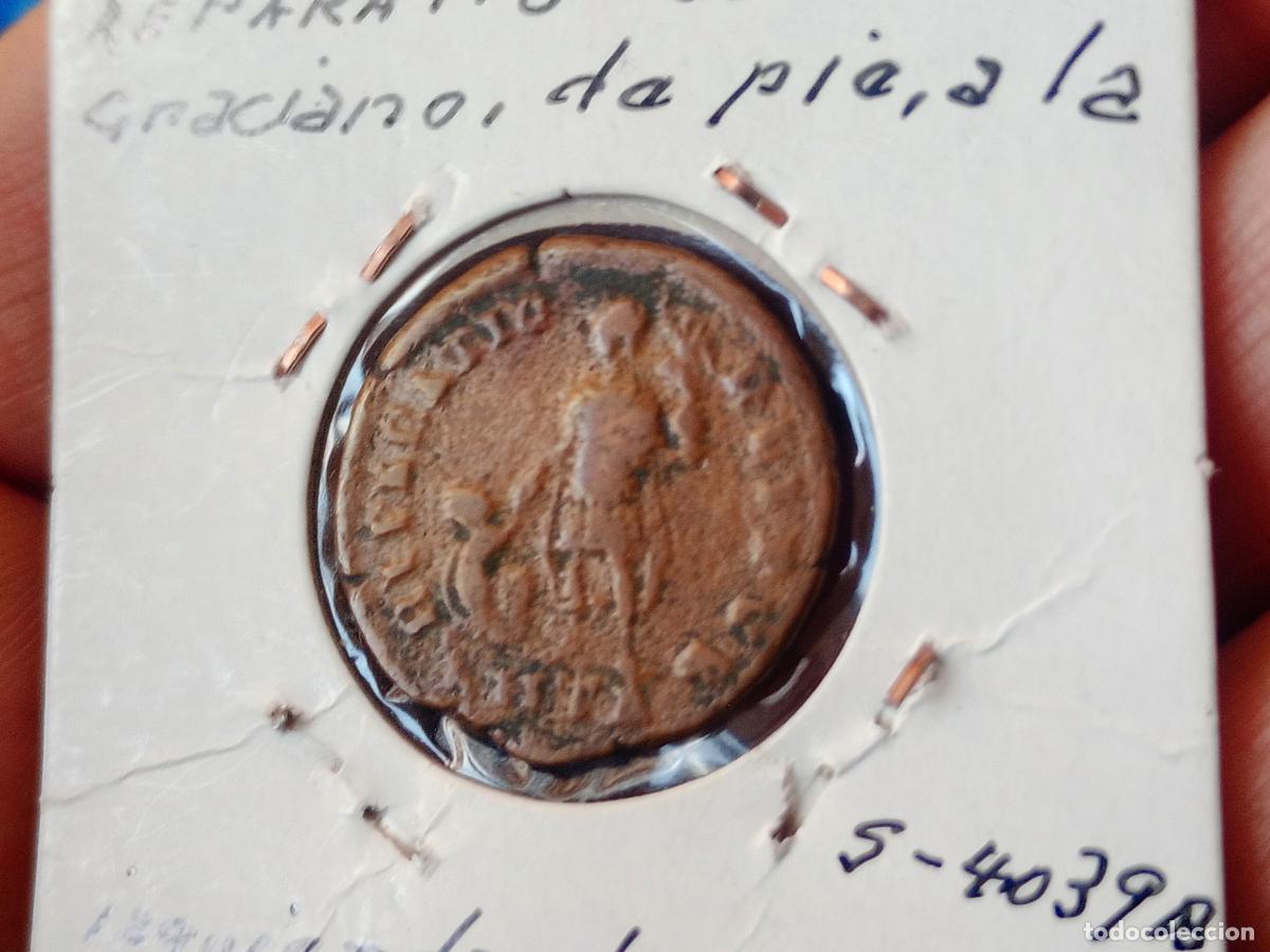 Monedas Imperio romano: Emperador Graciano. AE 2 - Foto 2