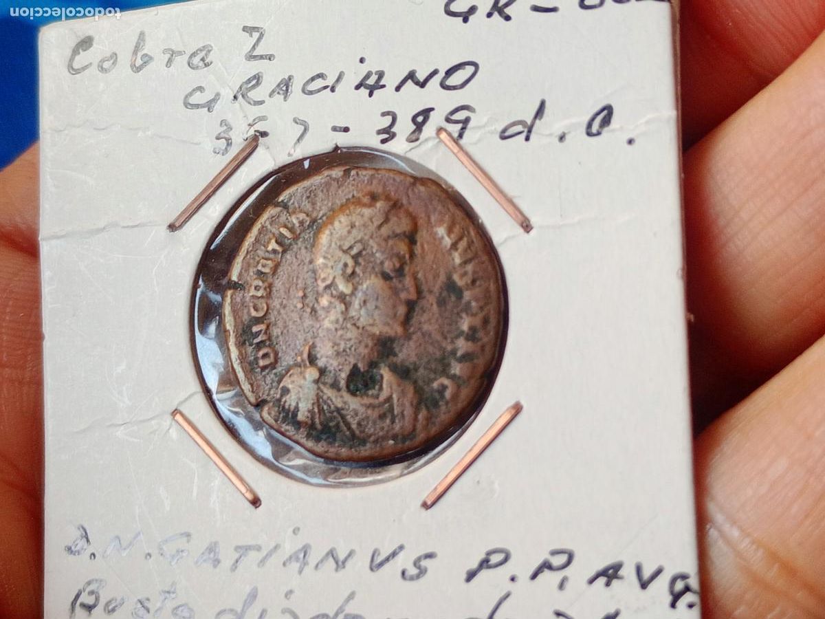 Monedas Imperio romano: Emperador Graciano. AE 2 - Foto 1