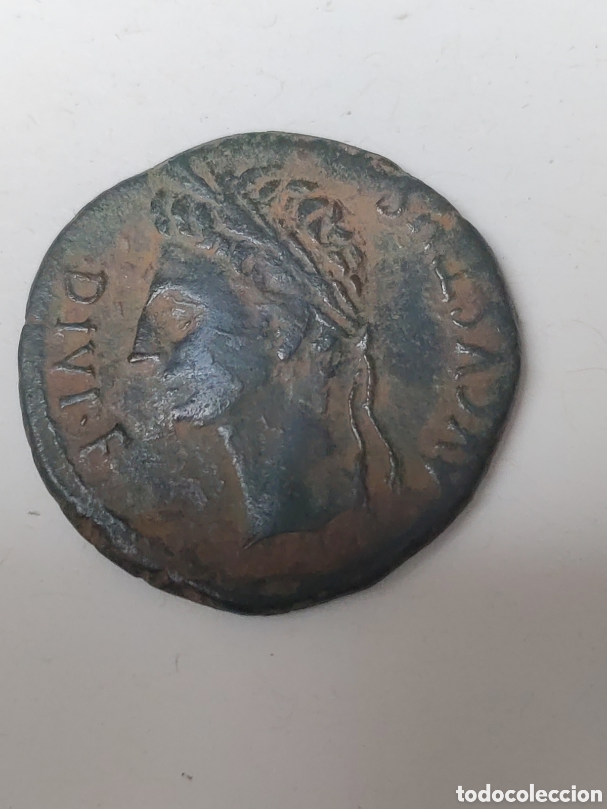 Monedas Imperio romano: Moneda romana Caesarugusta As Augusto cabeza laureada - Foto 1