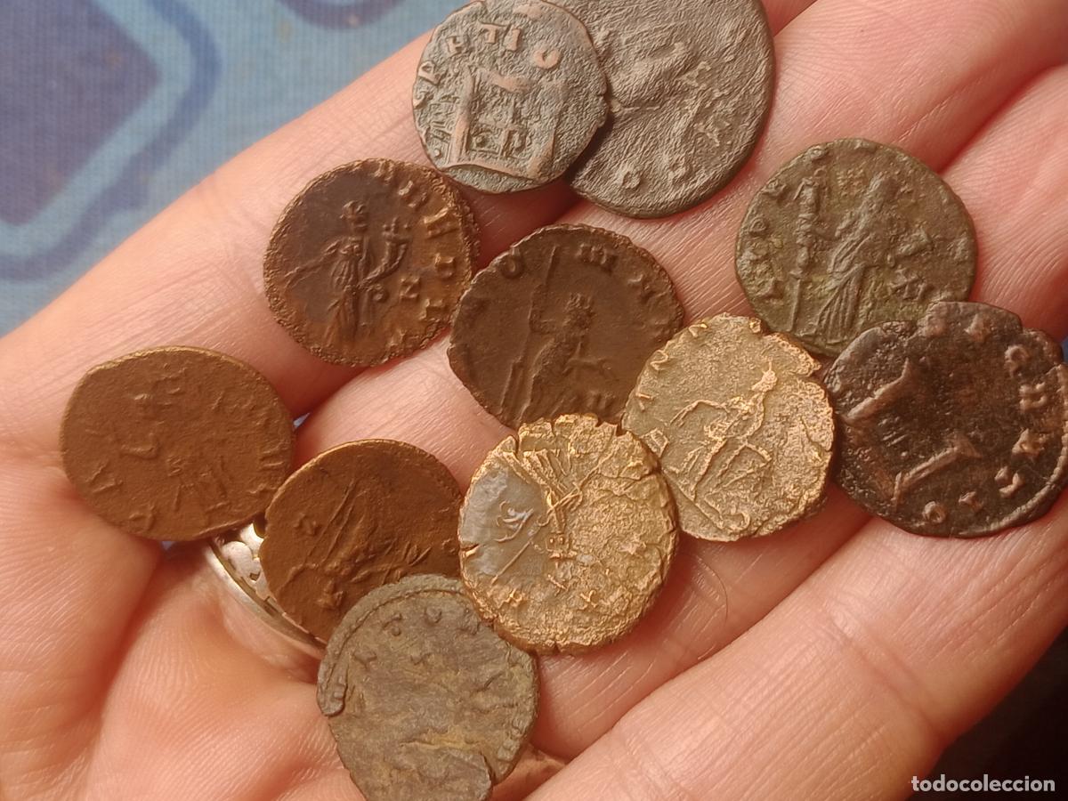 Monedas Imperio romano: 11 antoninianos de Claudio II y Galieno - Foto 2