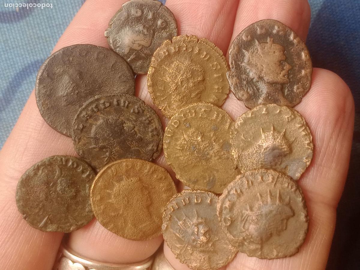 Monedas Imperio romano: 11 antoninianos de Claudio II y Galieno - Foto 1