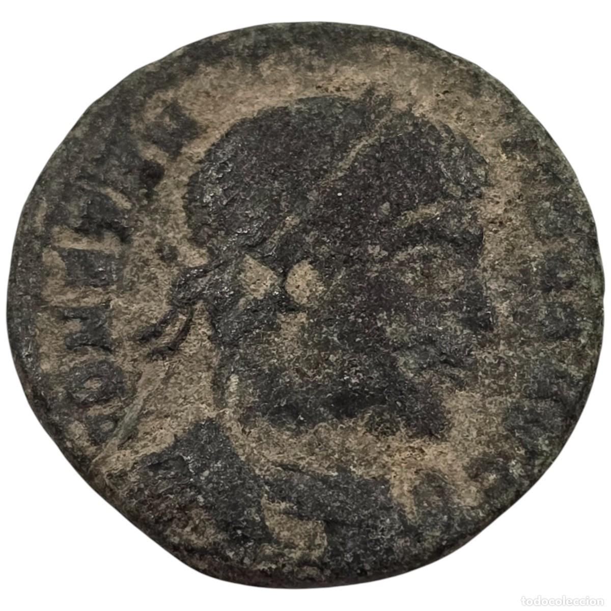 Monedas Imperio romano: MONEDA ROMANA BAJO IMPERIO AE. A IDENTIFICAR. - Foto 1