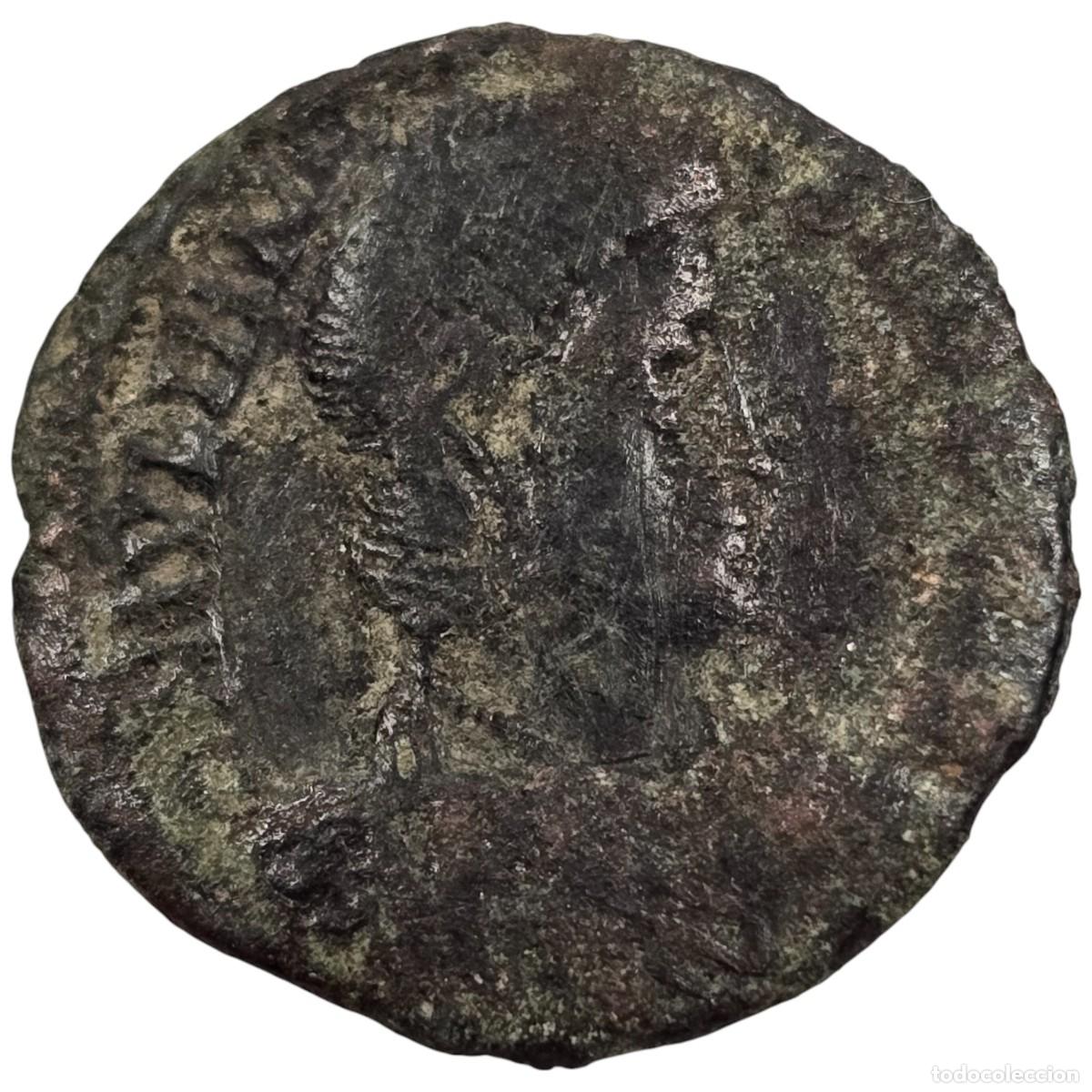 Monedas Imperio romano: MONEDA ROMANA BAJO IMPERIO AE. A IDENTIFICAR. - Foto 1