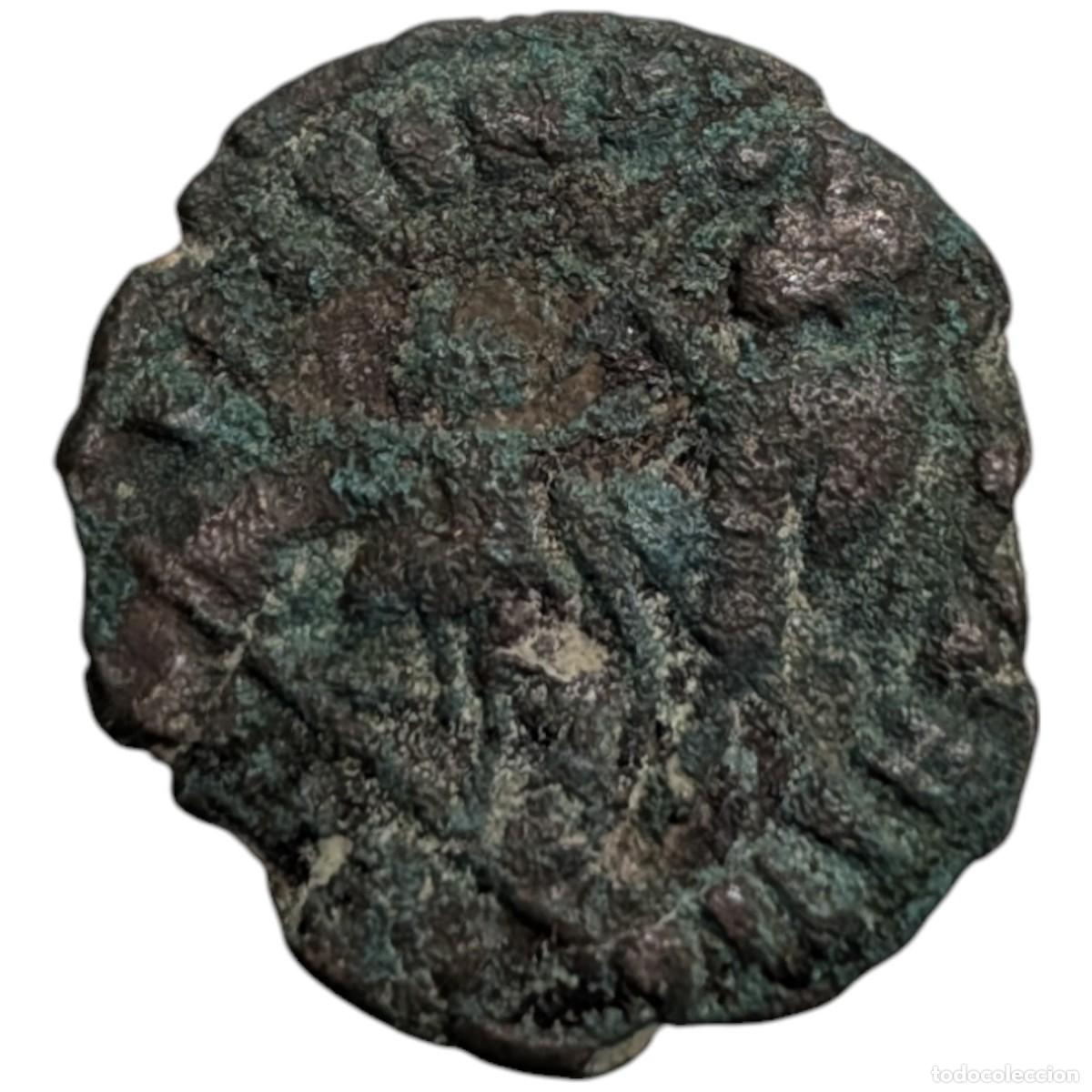 Monedas Imperio romano: MONEDA ROMANA BAJO IMPERIO AE. A IDENTIFICAR. - Foto 2