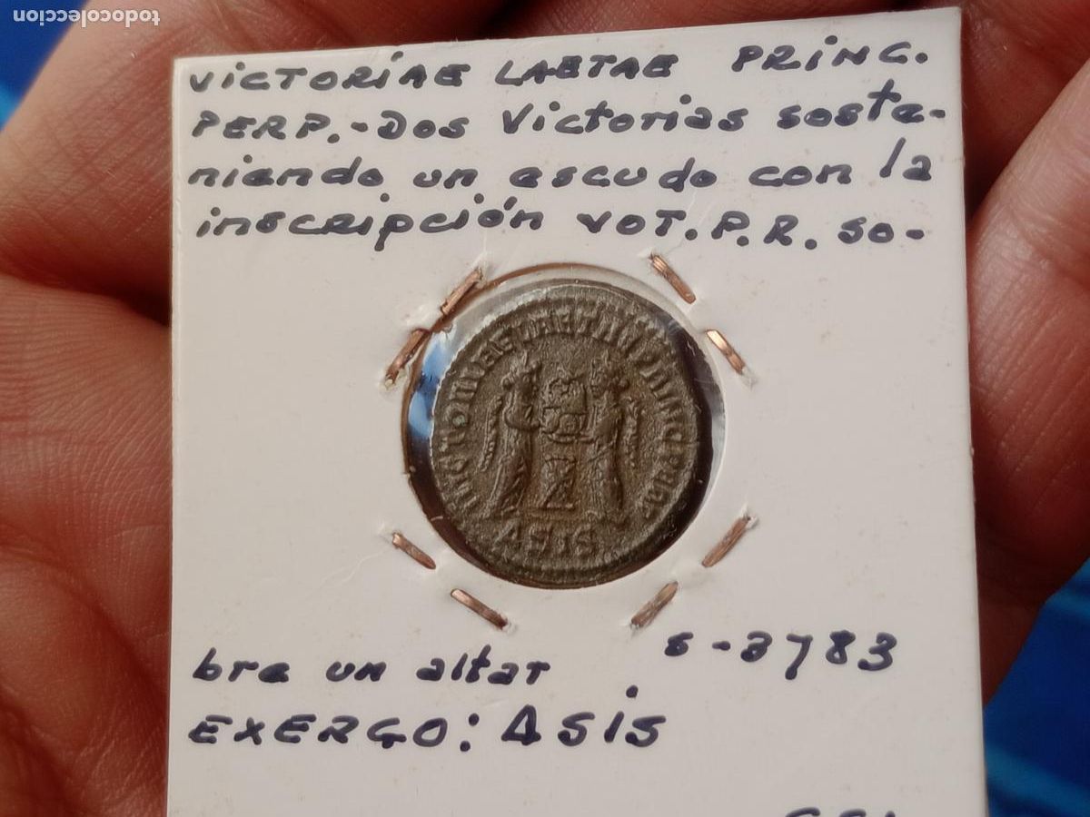 Monedas Imperio romano: Excelente cobre 3 de Constantino I - Foto 2