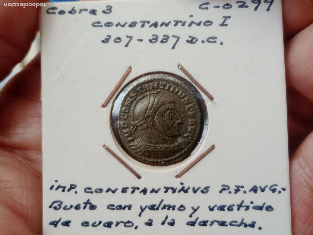 Monedas Imperio romano: Excelente cobre 3 de Constantino I - Foto 1