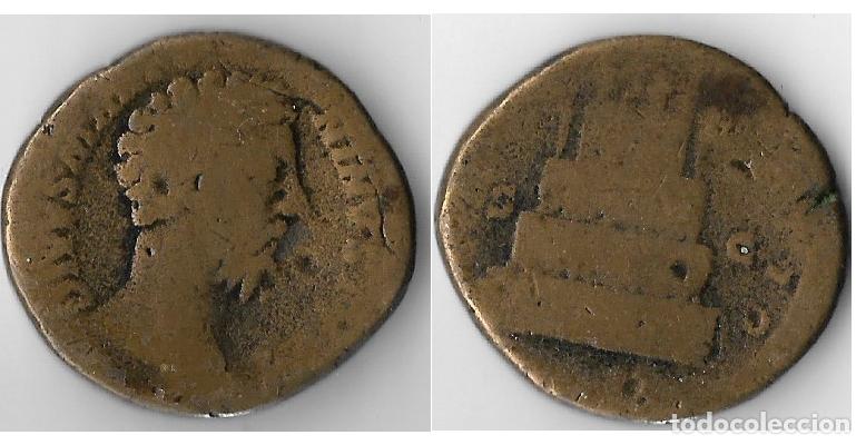 Monedas Imperio romano: Antonino P&iacute;o. 138-161 d.C. Sestercio - Foto 1