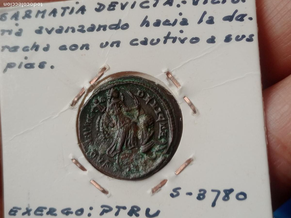 Monedas Imperio romano: Excelente cobre 3 de Constantino I SARMATIA DEVICTA - Foto 2