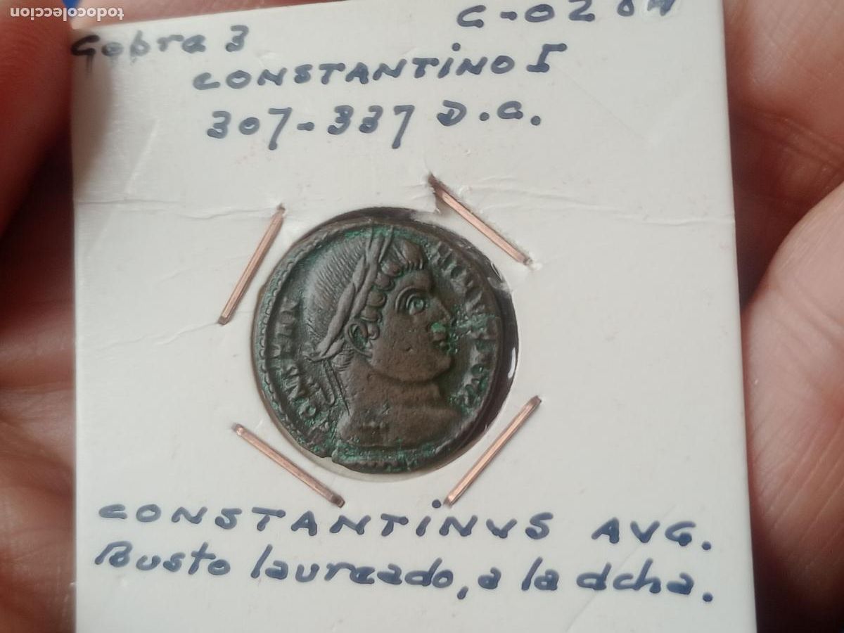 Monedas Imperio romano: Excelente cobre 3 de Constantino I SARMATIA DEVICTA - Foto 1
