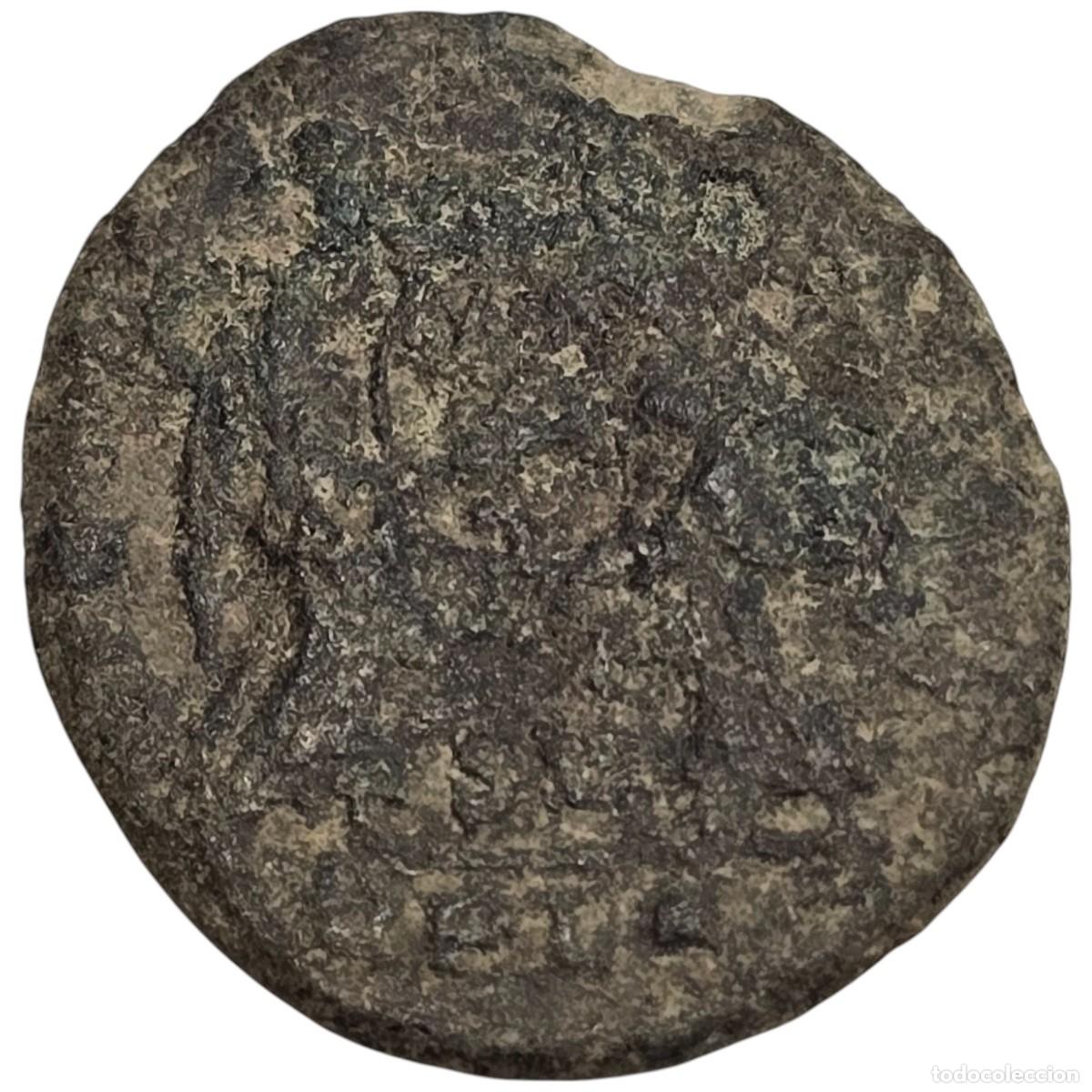 Monedas Imperio romano: MONEDA ROMANA BAJO IMPERIO AE. A IDENTIFICAR. - Foto 2