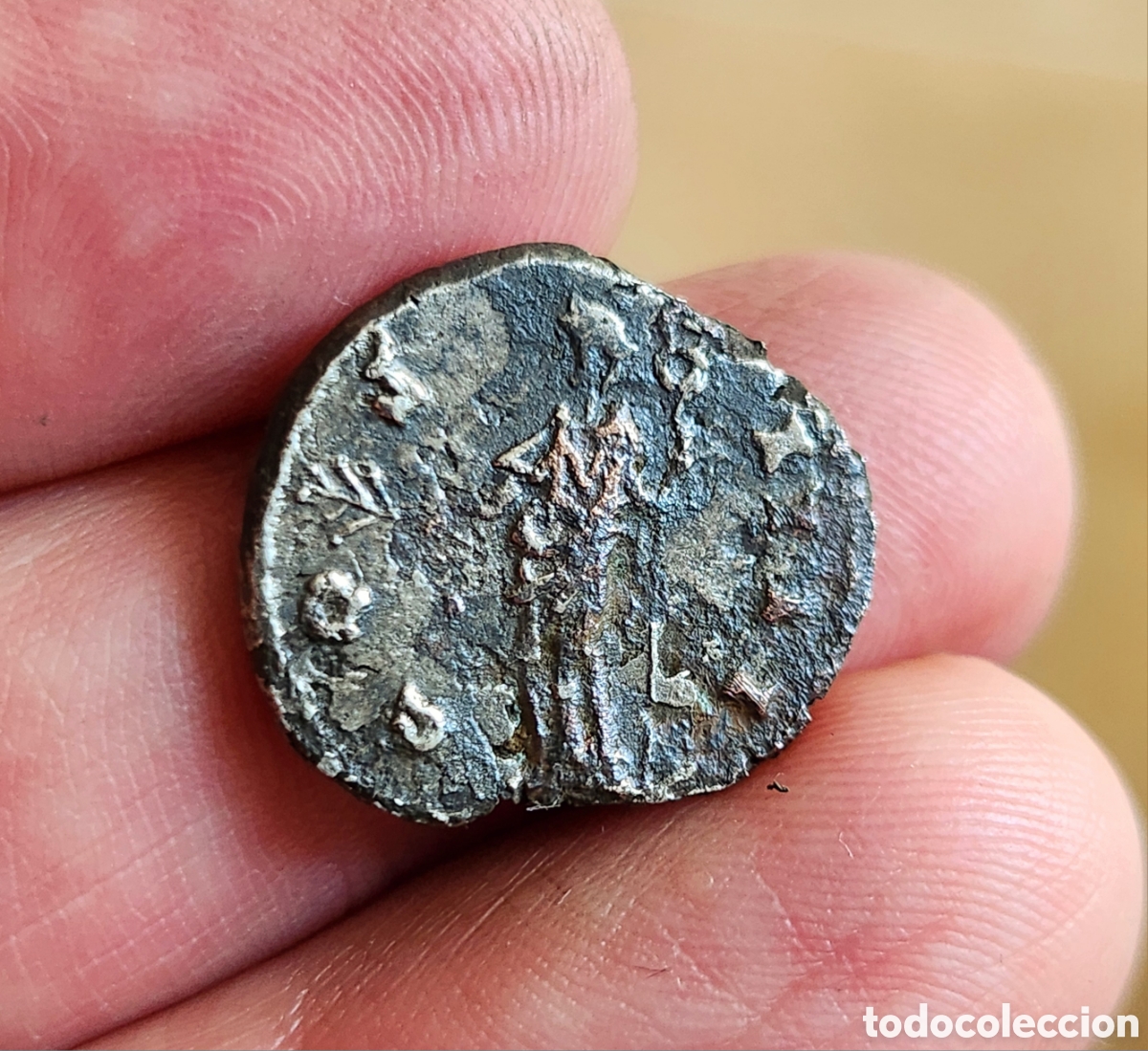 Monedas Imperio romano: Denario forrado de Antonio Pio - Foto 2
