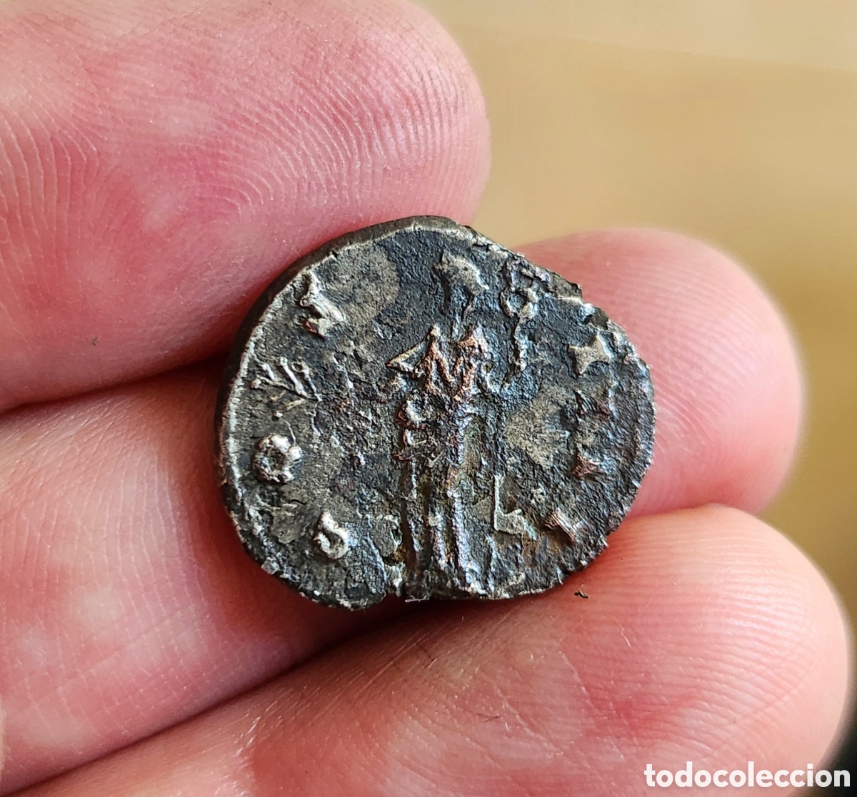Monedas Imperio romano: Denario forrado de Antonio Pio - Foto 4