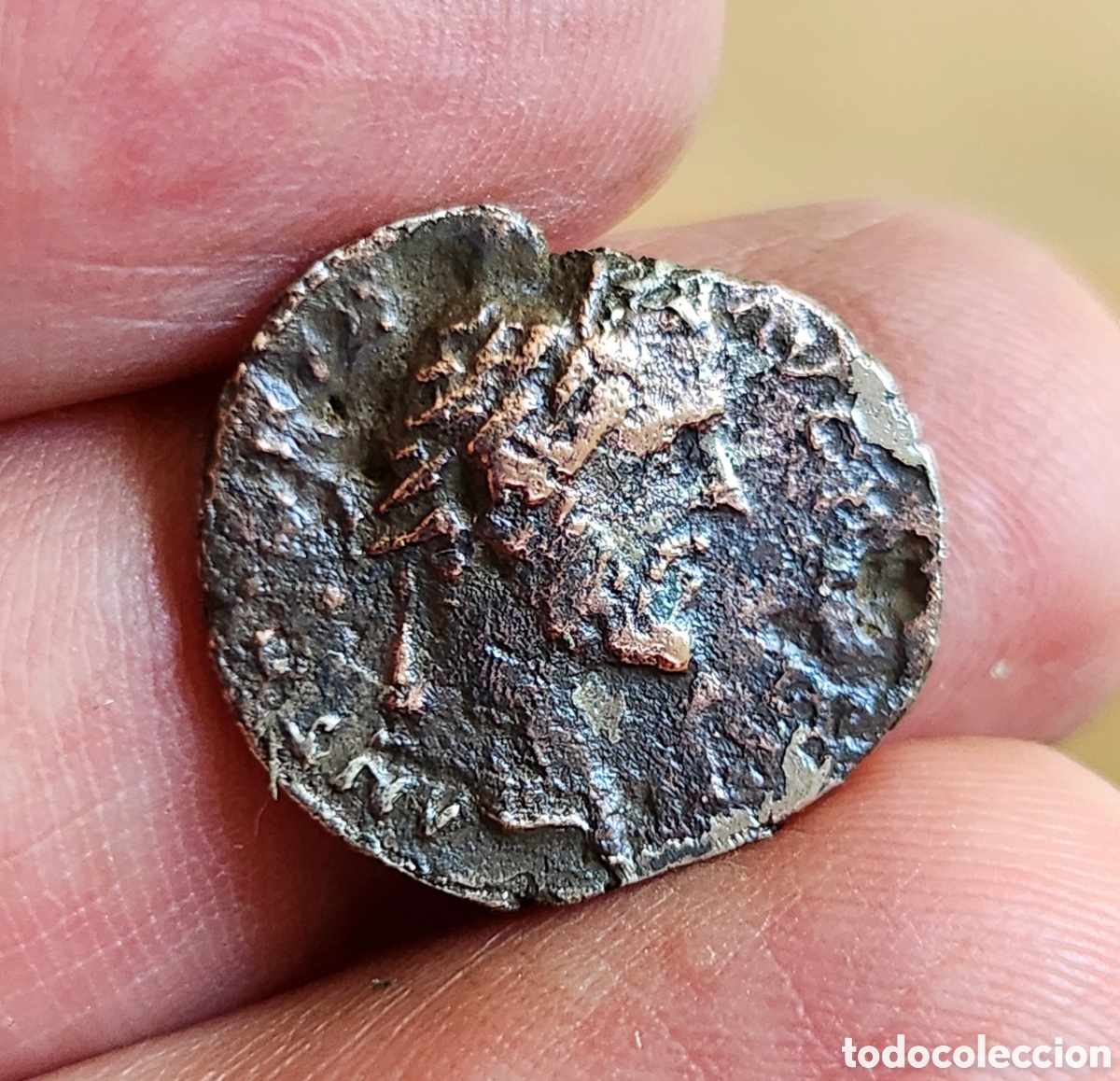 Monedas Imperio romano: Denario forrado de Antonio Pio - Foto 1