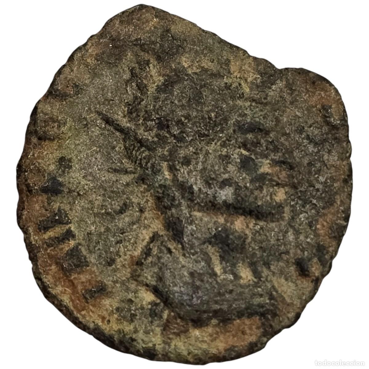 Monedas Imperio romano: MONEDA ROMANA BAJO IMPERIO AE. A IDENTIFICAR. - Foto 1