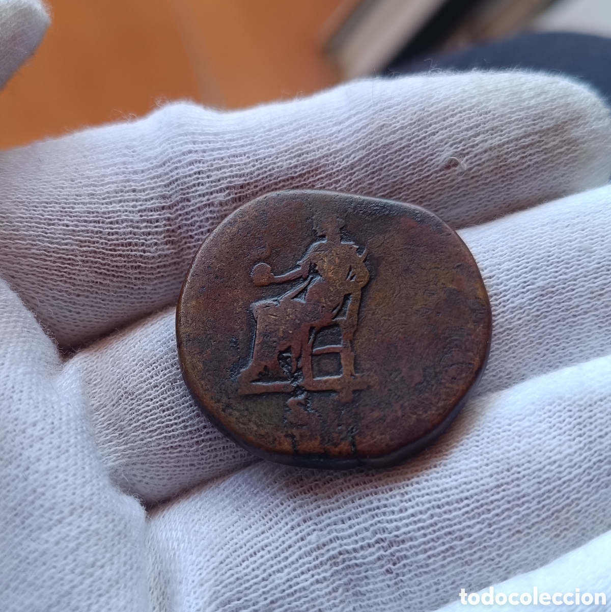 Monedas Imperio romano: Sestercio Emperatriz Romana Faustina Diva. Roma - Foto 3
