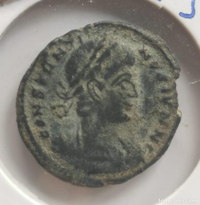 Monedas Imperio romano: 1/2 Centenional- Constantinus II -Tesalonica - Foto 1