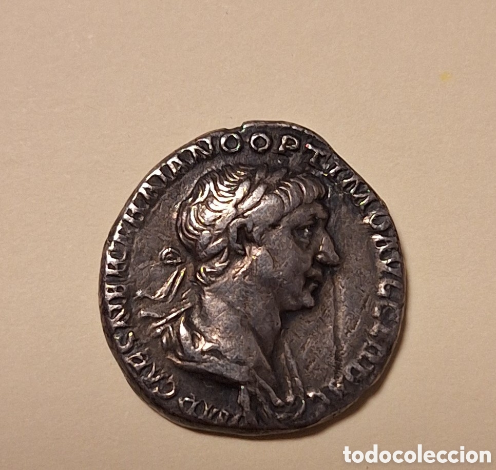 Monedas Imperio romano: Denario plata Trajano - Foto 1