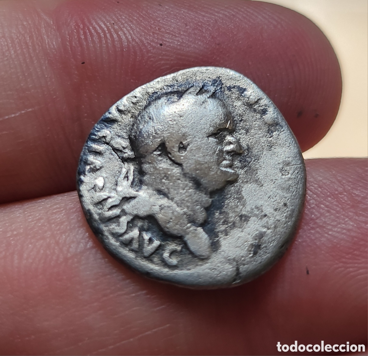 Monedas Imperio romano: Aut&eacute;ntico Denario de Vespasiano - Foto 2