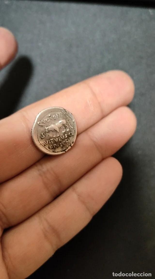 Monedas Imperio romano: Denario julio cesar forrado - Foto 4