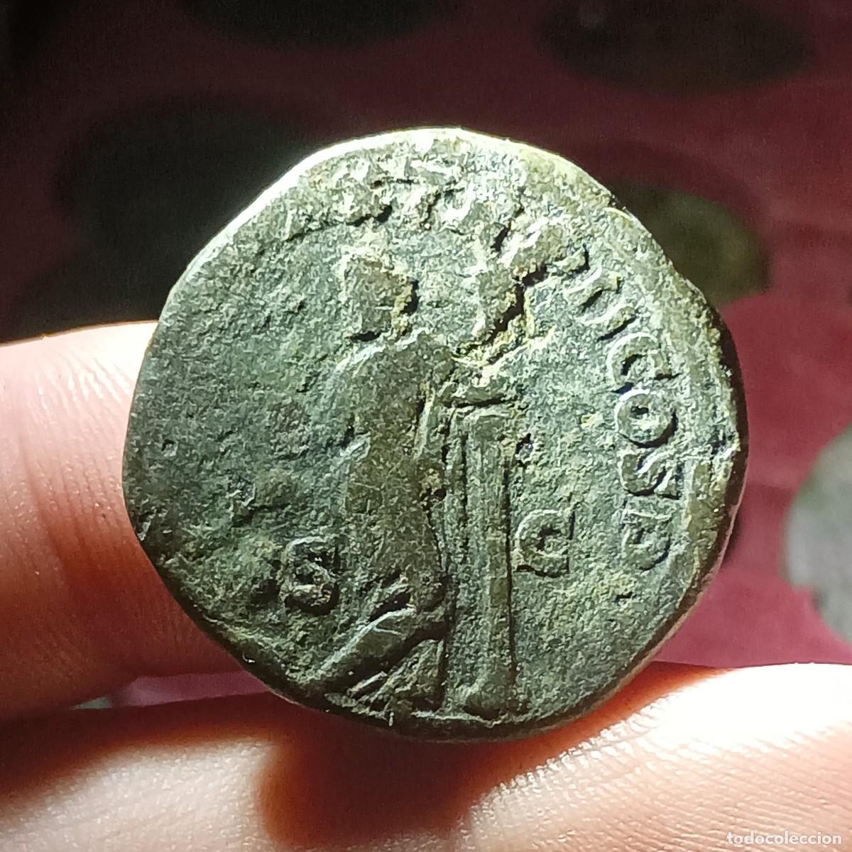 Monedas Imperio romano: Moneda romana // Sestercio - Alejandro Severo - PONTIF MAX - RIC 404 - Foto 2