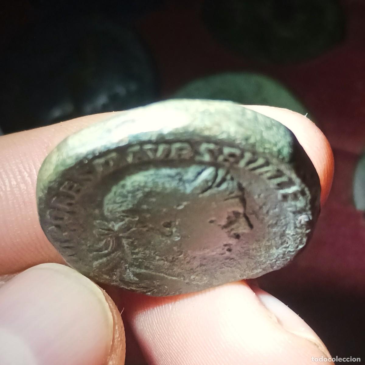 Monedas Imperio romano: Moneda romana // Sestercio - Alejandro Severo - PONTIF MAX - RIC 404 - Foto 3