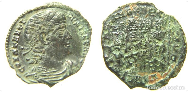 Monedas Imperio romano: Moneda Romana a identificar, mide 1,7 cm - Foto 1
