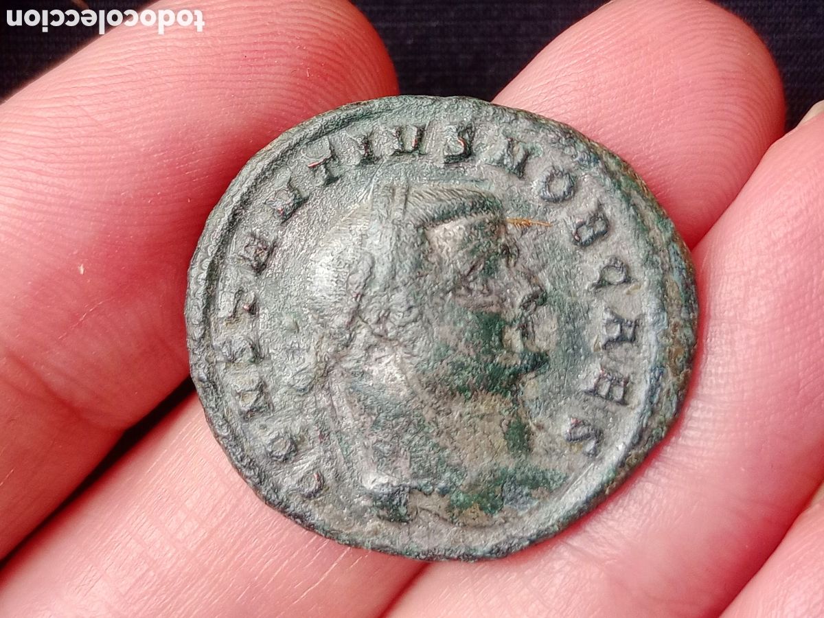 Monedas Imperio romano: Follis m&oacute;dulo grande Constancio I - Foto 1