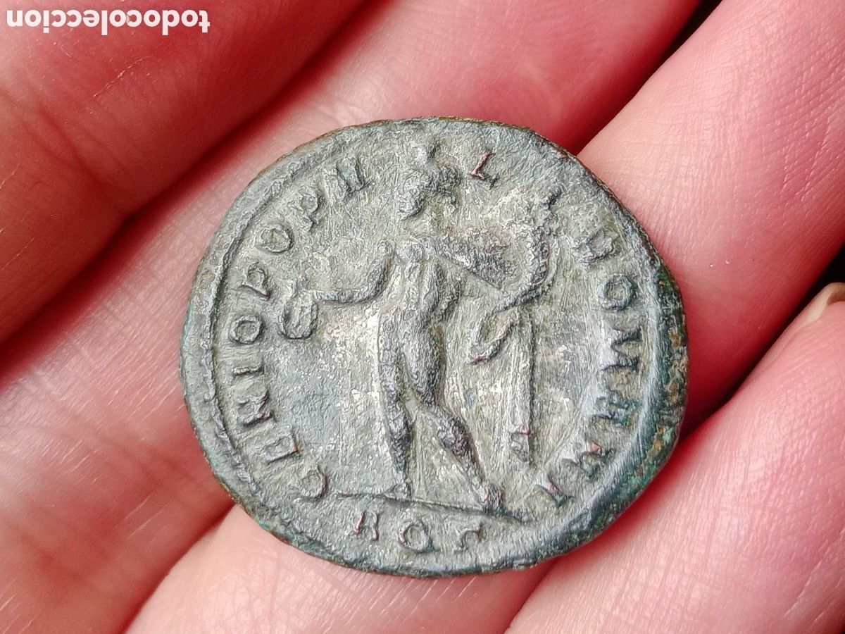 Monedas Imperio romano: Follis m&oacute;dulo grande Constancio I - Foto 2