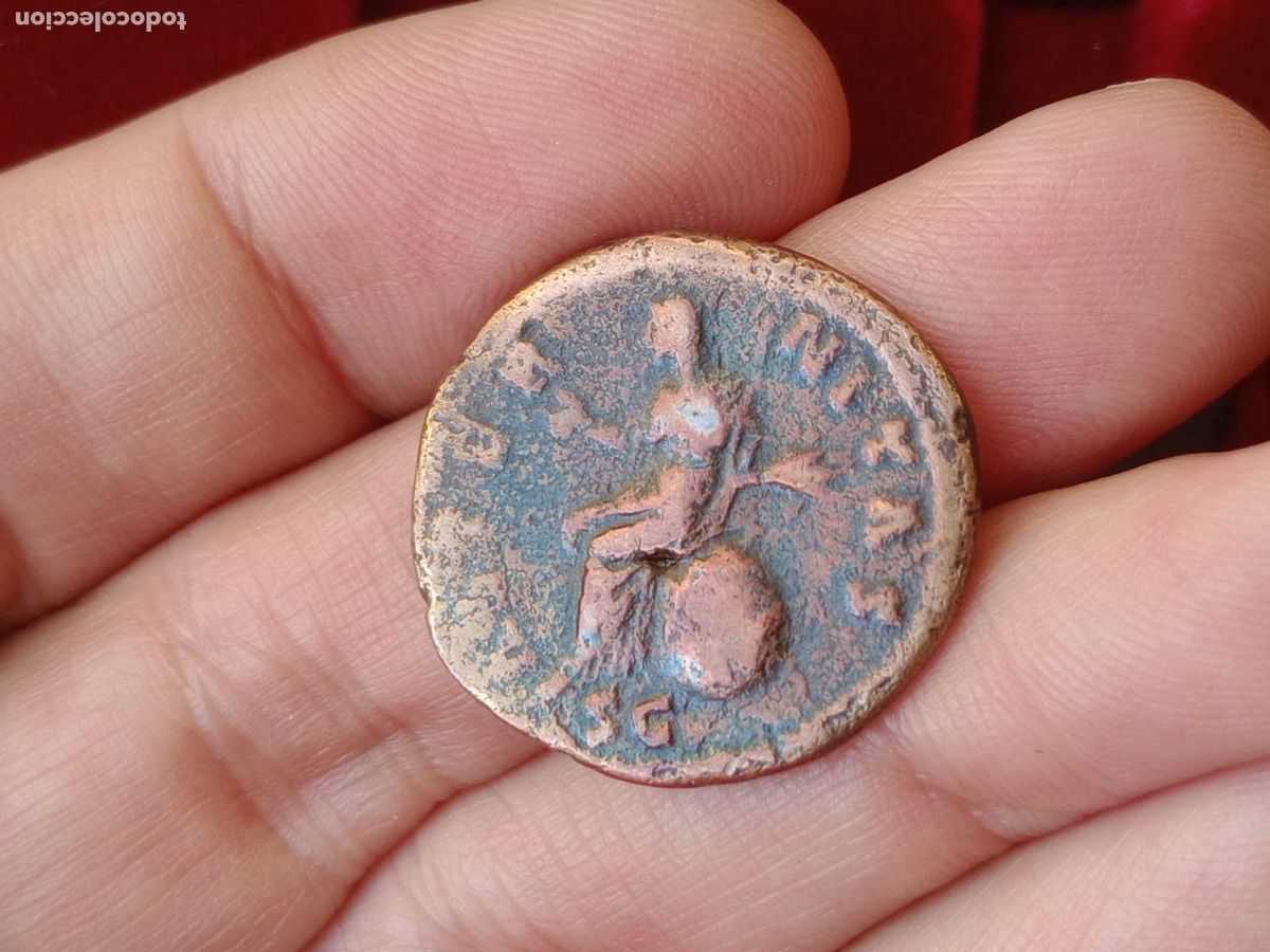 Monedas Imperio romano: DIVA FAUSTINA I AE as. Aeternitas - Foto 2
