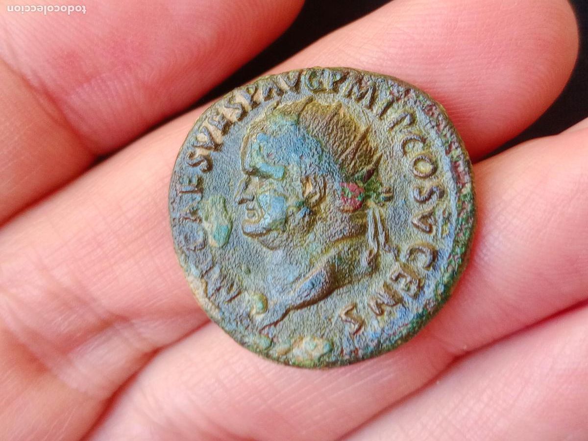 Monedas Imperio romano: Dupondio de Vespasiano - Foto 1